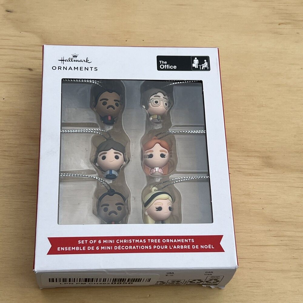 The Office Mini Hallmark Ornaments Set of 6 New In Pack